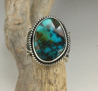 Navajo Sunshine Reeves Red Mountain Turquoise Ring