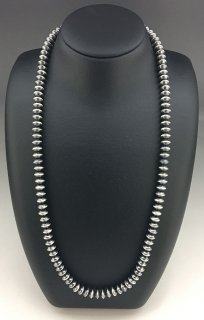 Navajo Sandra Zambroano Silver Beads Necklace