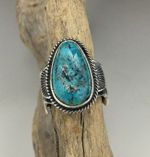 Navajo Sunshine Reeves Persian Turquoise Ring