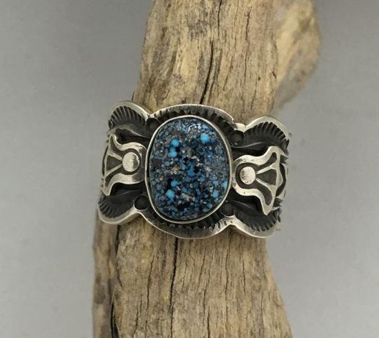 Navajo Joey Allen Kingman Turquoise Ring - 練馬のインディアンジュエリー・雑貨のお店 Little  Pinetree Trading Post