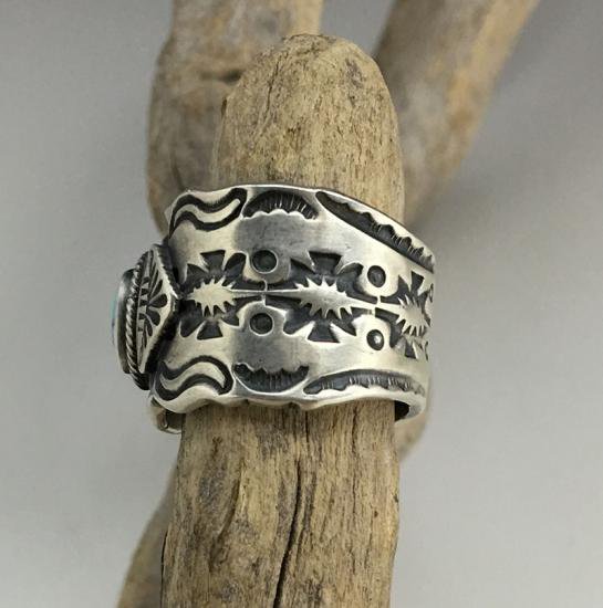 Navajo Gary Reeves Lone Mountain Turquoise Ring - 練馬のインディアンジュエリー・雑貨のお店  Little Pinetree Trading Post