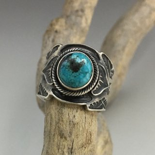 Navajo Gary Reeves Lone Mountain Turquoise Ring