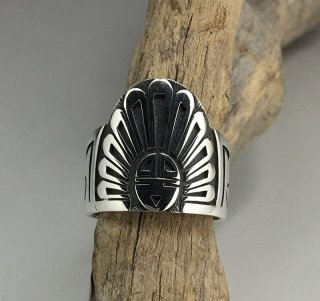 Hopi Delwyn Takala Overlay Ring