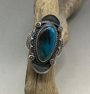 Navajo Tommy Jackson Bisbee Turquoise Ring
