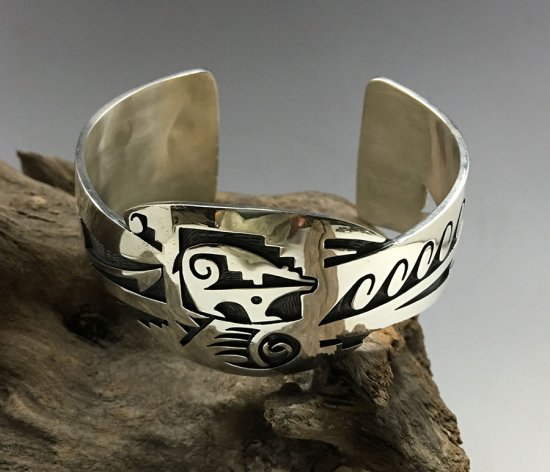 Hopi Trinidad Lucas Overlay Cuff Bracelet - 練馬のインディアンジュエリー・雑貨のお店 Little  Pinetree Trading Post