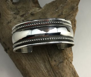 Navajo Harrison Jim Ingot Silver Cuff Bracelet