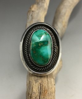 Navajo Leon Martinez Natural Royston Turquoise Ring