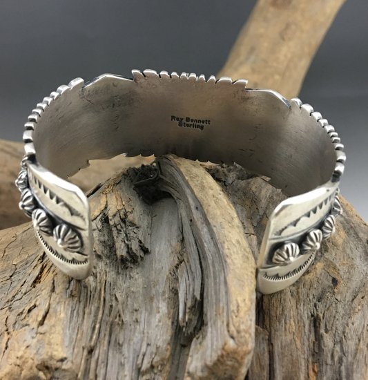 Navajo Raymond Bennett Carico Lake Turquoise Cuff Bracelet -  練馬のインディアンジュエリー・雑貨のお店 Little Pinetree Trading Post