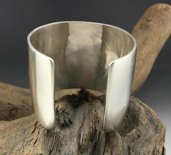 Hopi Weaver Selina Overlay Silver 18k Cuff Bracelet - 練馬の