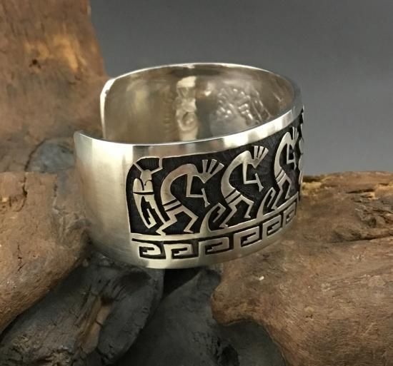 【新品未開封・送料無料】 Hopi Willis Humeyestewa Overlay Cuff Bracelet - 練馬の シルバー