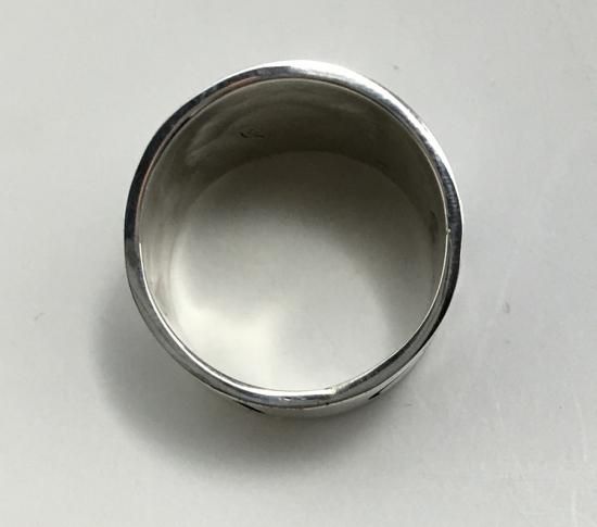 Hopi Berra Tawahongva Overlay Ring - 練馬のインディアンジュエリー