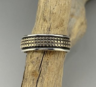 Navajo Bruce Morgan 14K & Silver Ring