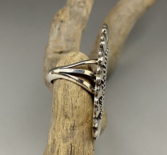 Navajo Melvin Francis Silver Cluster Ring - 練馬のインディアン ...