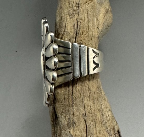 Navajo Thomas Jim Silver Cluster Ring - 練馬のインディアンジュエリー・雑貨のお店 Little  Pinetree Trading Post