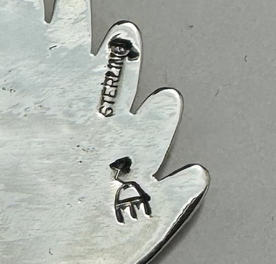 Hopi Ruben Saufkie Water Dragon Motif Overlay Pendant - 練馬