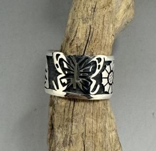 Hopi Willis Humeyestewa Overlay Ring
