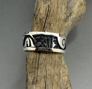 Hopi Willis Humeyestewa Overlay Ring