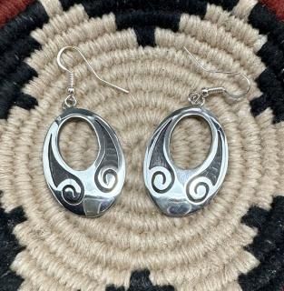 Hopi Stewart Dacawyma Overlay Earrings