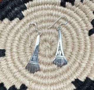 Hopi Willis Humeyestewa Overlay Earrings