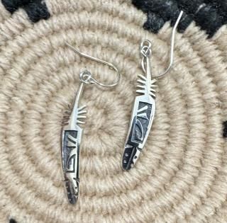Hopi Willis Humeyestewa Overlay Earrings