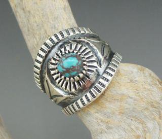 Navajo Harrison Jim Bisbee Turquoise Ring