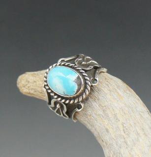Navajo Joey Allen Persian Turquoise Ring