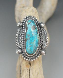 Navajo Tommy Jackson Candelaria Turquoize Ring