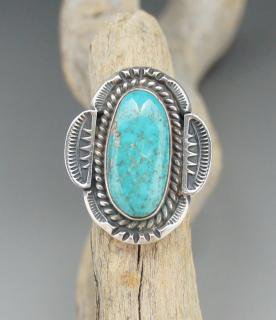 Navajo Tommy Jackson Morenci Turquoize Ring