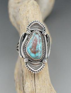 Navajo Tommy Jackson Candelaria Turquoize Ring