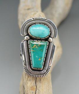 Navajo Will Vandever Royston Turquoise Ring