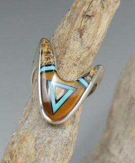 Navajo Calvin Begay Inlay Ring