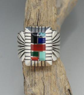 Navajo Chester Benally Inlay Ring