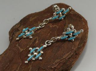 Zuni Turquoise Needlepoint Earrings