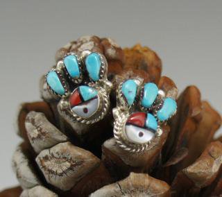 Zuni Inlay Earrings