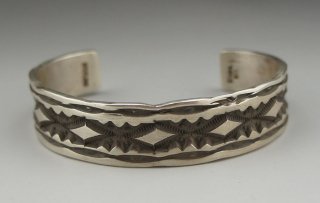 Navajo Elvira Bill Deep Stamping Bracelet