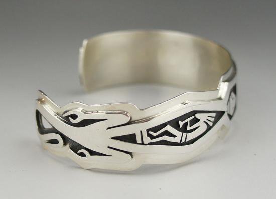 Hopi Berra Tawahongva Overlay Bracelet - 練馬のインディアンジュエリー・雑貨のお店 Little  Pinetree Trading Post