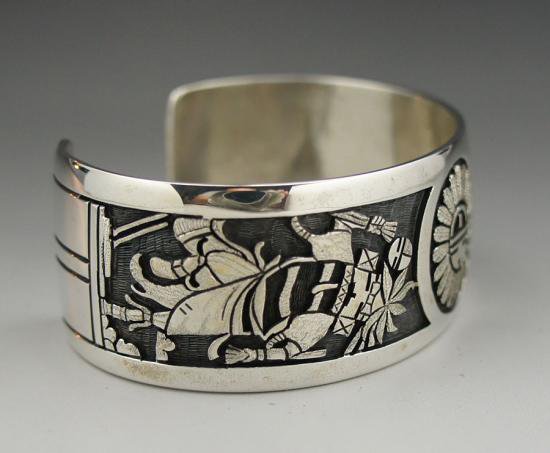 Hopi Bennett Kagenvema Overlay Bracelet - 練馬のインディアンジュエリー・雑貨のお店 Little  Pinetree Trading Post