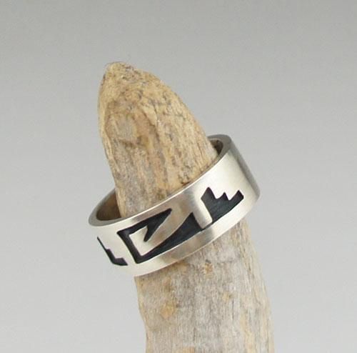 Hopi Todd Hoyungwa Overlay Ring - 練馬のインディアン