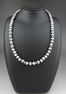 Navajo Silver Beads Necklace
