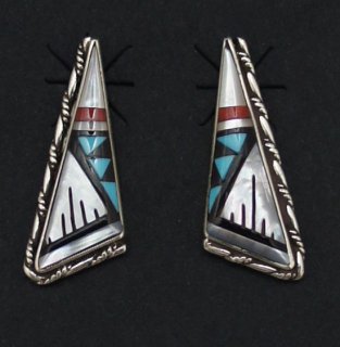 Zuni Inlay Earrings
