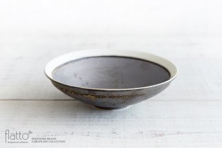 トキノハ｜shiro-kuro 6寸鉢（縁白）