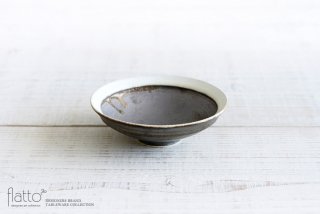 トキノハ｜shiro-kuro 4寸鉢（縁白）