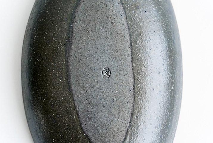 奥田章｜ひびわれアーモンド皿（M）｜作家のうつわ通販｜和食器