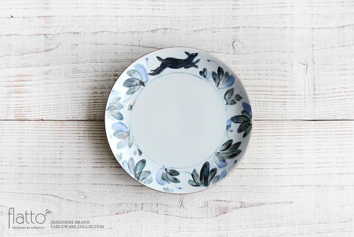 未使用 松本郁美さん 6寸皿（動物唐草) プレート 直径約19センチ 2枚セット 松本郁美｜6寸皿（動物唐草）｜作家のうつわ通販｜和食器