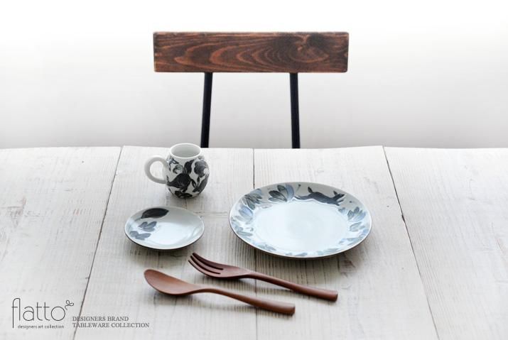 未使用 松本郁美さん 6寸皿（動物唐草) プレート 直径約19センチ 2枚セット 松本郁美｜6寸皿（動物唐草）｜作家のうつわ通販｜和食器