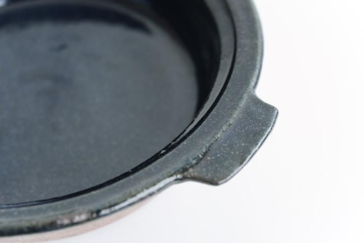 古谷浩一｜ルリ釉耐熱 耳付グラタン皿 21cm｜作家のうつわ通販｜和食器