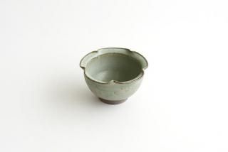 市野耕｜彩色灰釉 輪花小鉢