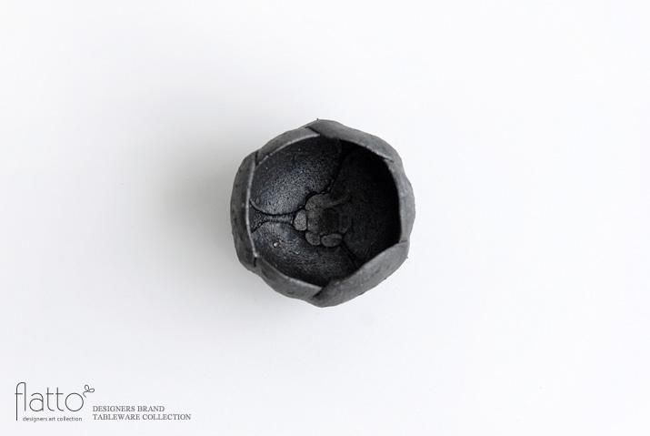 村上直子 八角舟皿(大）黒錆 器 top_DSC5001.JPG