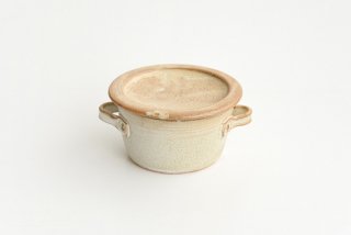 石渡磨美｜耐火蓋付スープカップ（白）