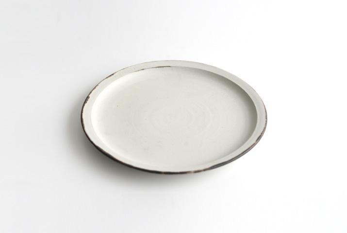 福井亜紀|白 丸皿24cm|作家のうつわ通販|和食器セレクト 福井亜紀|白 丸皿24cm|作家のうつわ通販|和食器セレクト
